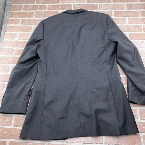 Pronto Uomo Blazer Men 42XLong Gray‎ Flannel Super 100s Tasmania Wool Classic - Picture 8 of 14